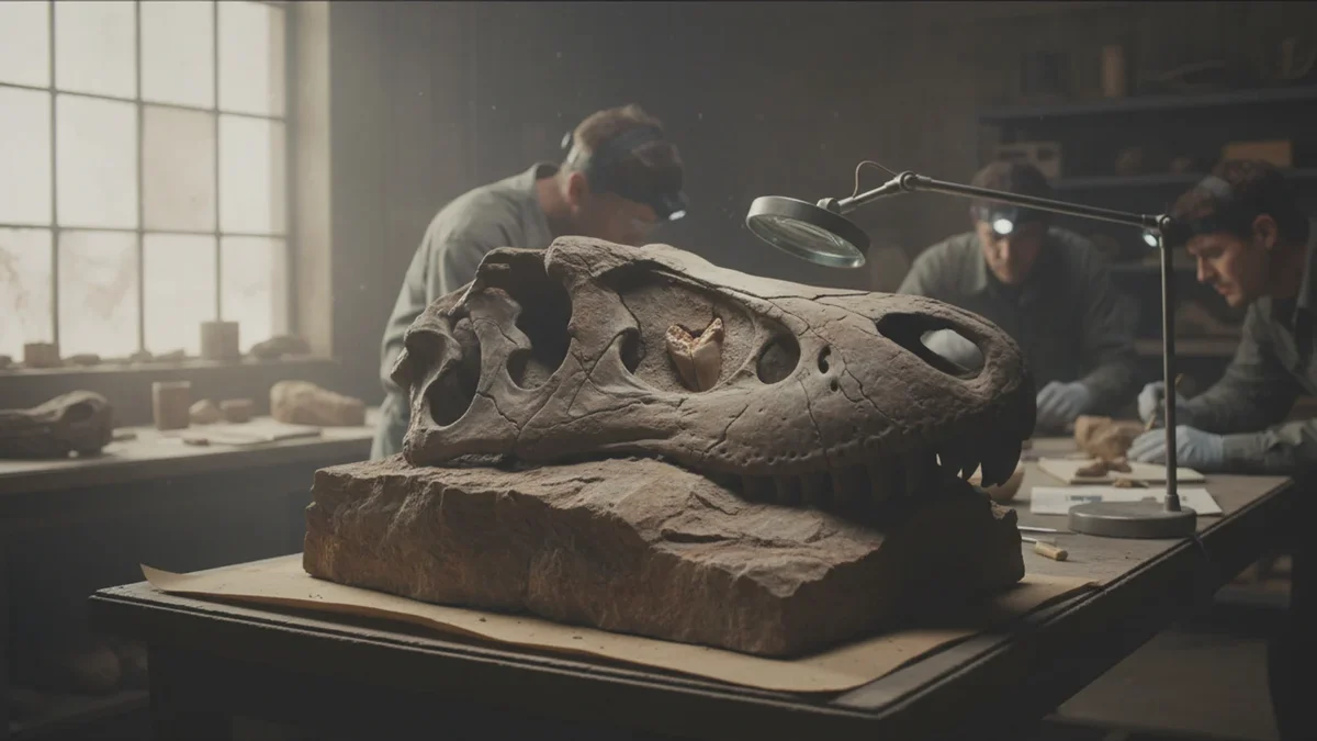 Zub zaražený v lebce odhaluje krutý útok tyranosaura před 66 miliony let